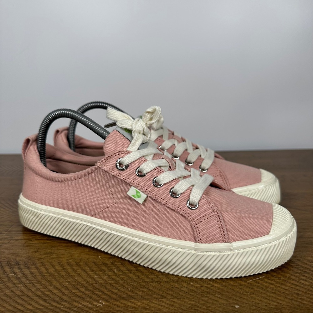 Cariuma Sneakers Womens 9 Rose Pink OCA Low Canvas Sustainable Eco Skate Shoes